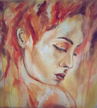 Print of Figurative Portrait Paintings by Justyna Samoluk