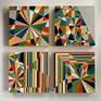 Example of a grouping in same series. Orientation and placement can be rearranged to create a different look. (Price is for ONE painting)