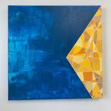 On Edge, (Blue and Yellow) by Ericka Bruno