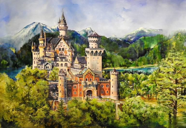 The Castle Painting by Jennifer Kirkwood | Saatchi Art