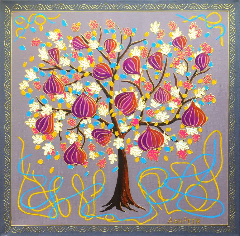 Fig Tree Painting by Ashot Petrosyan Saatchi Art