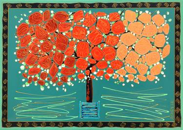 Original Abstract Tree Paintings by Ashot Petrosyan