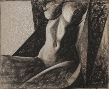 Original Abstract Expressionism Erotic Drawings by Isaac Feldman