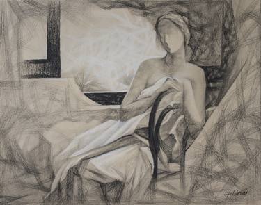 Print of Art Deco Nude Drawings by Isaac Feldman