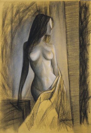 Original Art Deco Nude Drawings by Isaac Feldman