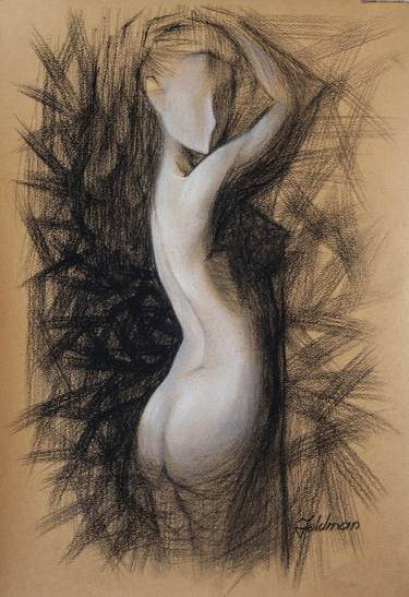 Print of Nude Drawings by Isaac Feldman