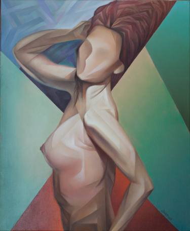 Original Figurative Women Paintings by Isaac Feldman