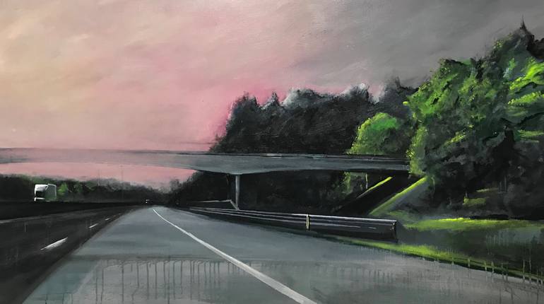 Original Abstract Landscape Painting by Joost Verhagen