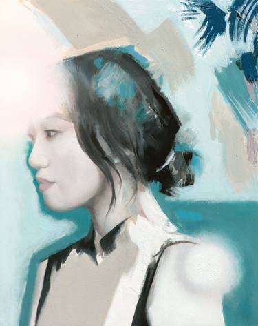 Original Abstract Expressionism Portrait Paintings by Fiona Si Hui