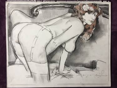 Original Erotic Drawings by Alison Pena