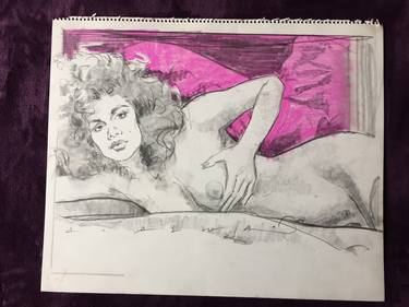 Original Figurative Erotic Drawings by Alison Pena