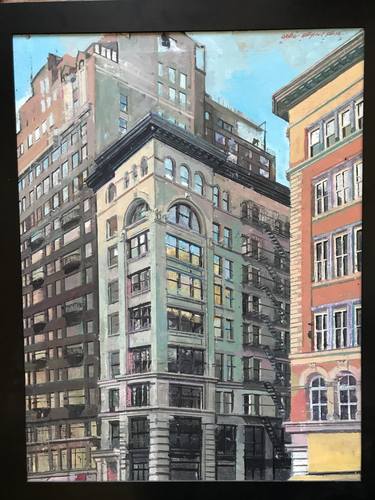 Original Architecture Painting by Alison Pena