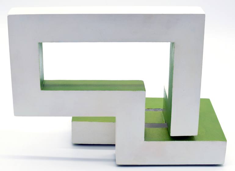 Original Abstract Geometric Sculpture by Pablo Alfredo de la Peña