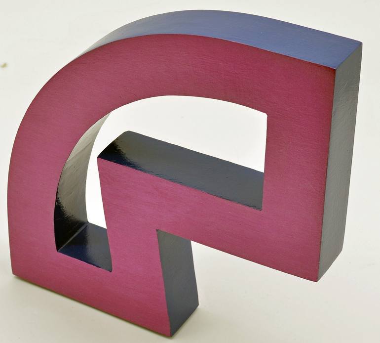 Original Abstract Geometric Sculpture by Pablo Alfredo de la Peña