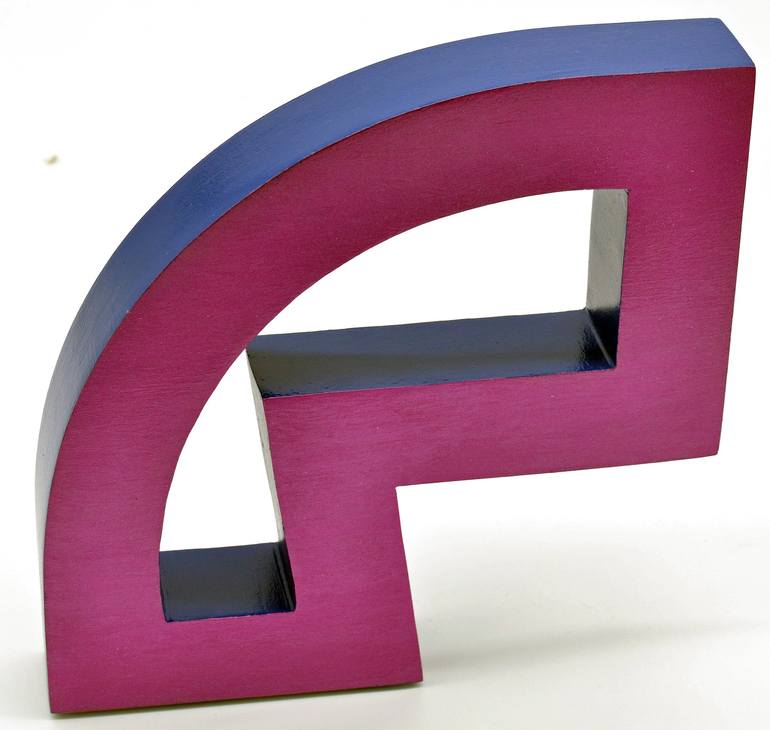 Original Abstract Geometric Sculpture by Pablo Alfredo de la Peña