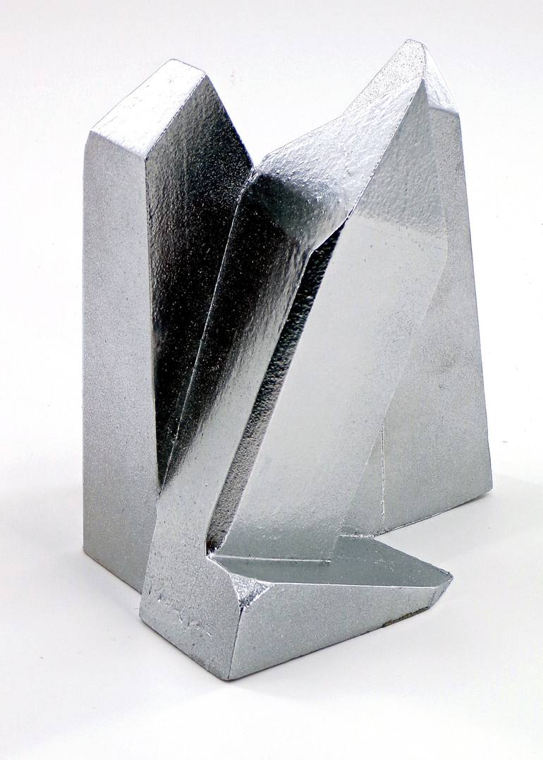 Original Abstract Geometric Sculpture by Pablo Alfredo de la Peña