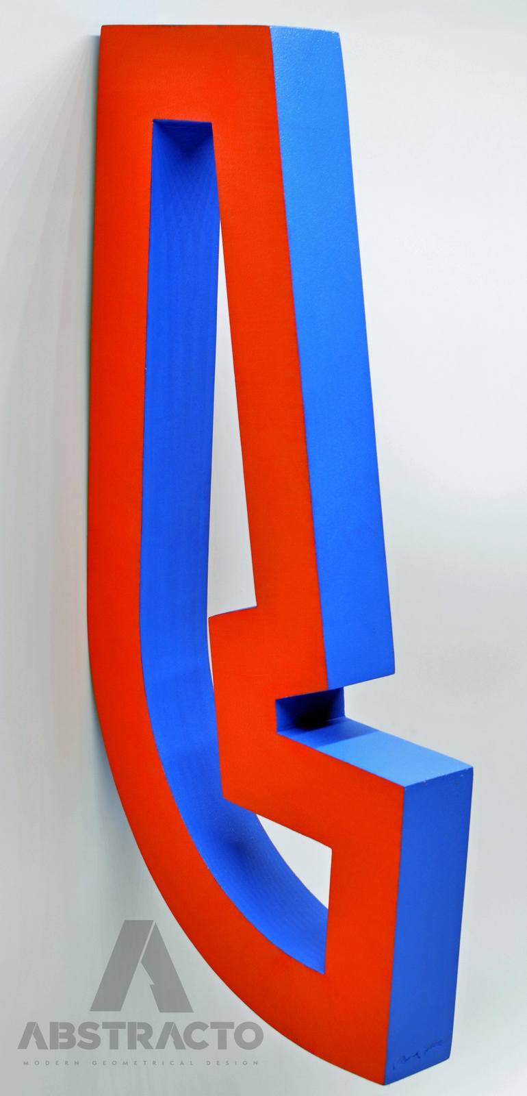 Original Abstract Geometric Sculpture by Pablo Alfredo de la Peña