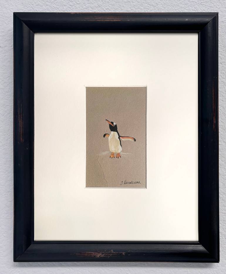 Original Minimalism Animal Painting by Jennifer Henderson