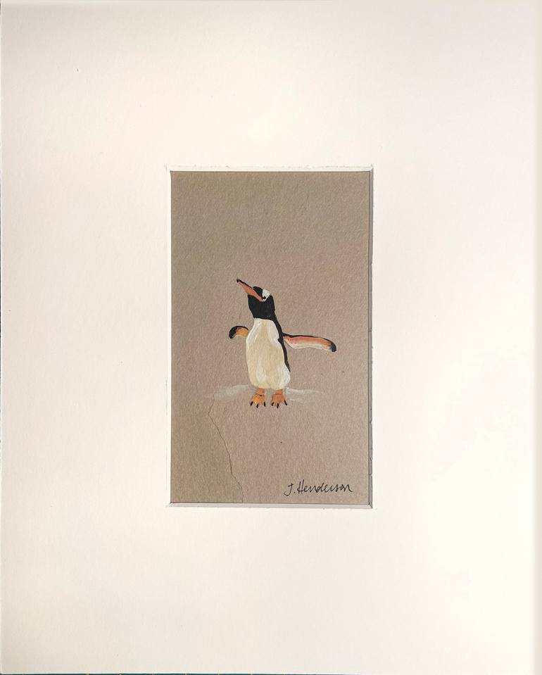 Original Minimalism Animal Painting by Jennifer Henderson