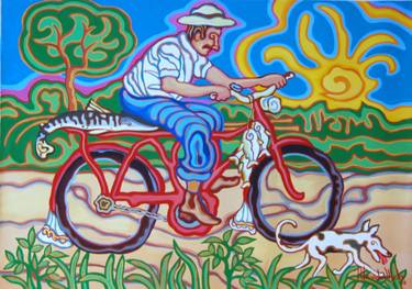 Print of Bicycle Paintings by Wander Melo
