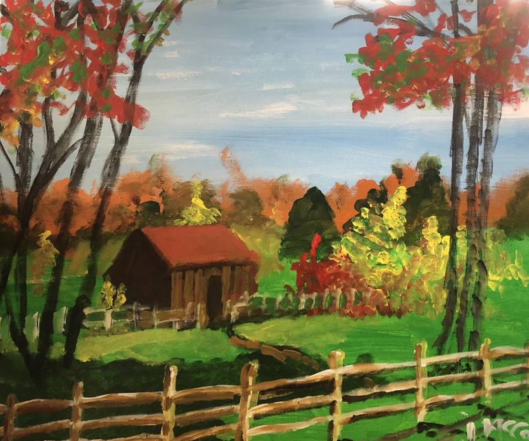 Small Cottage Painting by Jack McConn | Saatchi Art