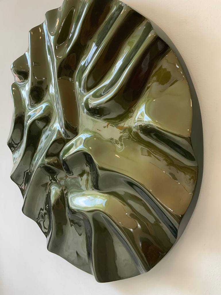 Original Art Deco Abstract Sculpture by Woodblocker Woodblocker