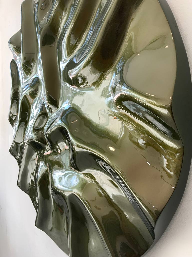 Original Art Deco Abstract Sculpture by Woodblocker Woodblocker