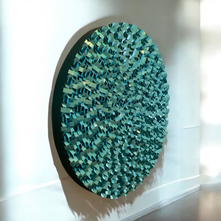 Original Art Deco Abstract Sculpture by Woodblocker Woodblocker