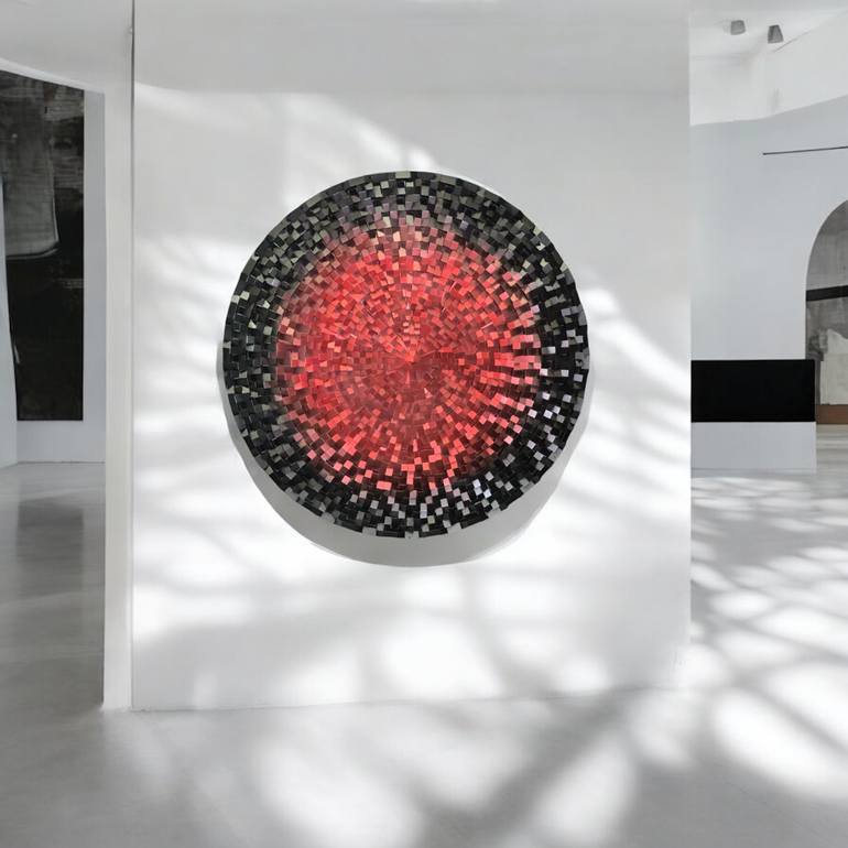 Original Abstract Expressionism Abstract Sculpture by Woodblocker Woodblocker