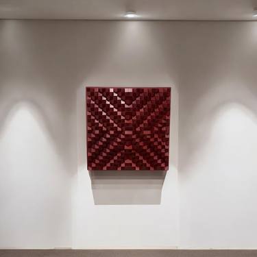 Original Abstract Expressionism Abstract Sculpture by Woodblocker Woodblocker