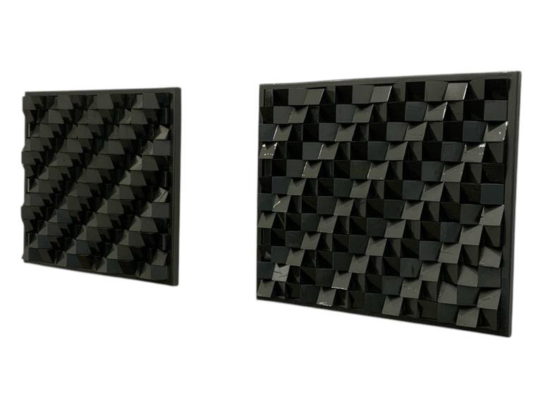 Original Abstract Expressionism Abstract Sculpture by Woodblocker Woodblocker