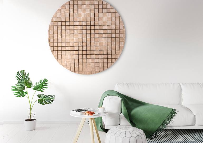 Original Art Deco Architecture Sculpture by Woodblocker Woodblocker