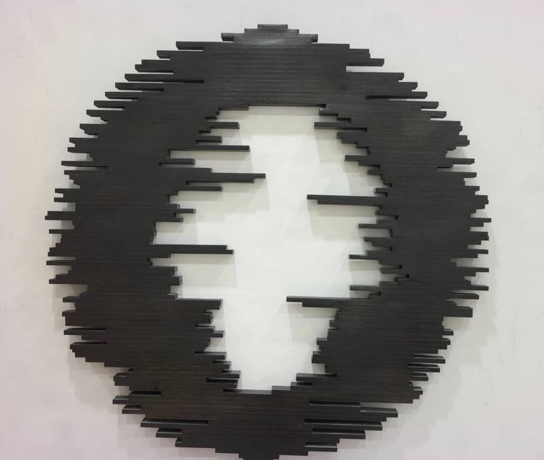 Original Art Deco Abstract Sculpture by Woodblocker Woodblocker