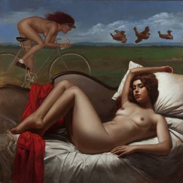 Original Realism Nude Painting by Bruno Di Maio