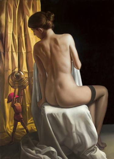 Original Realism Nude Paintings by Bruno Di Maio