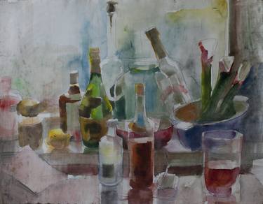 Print of Food & Drink Paintings by Kristine Jansone