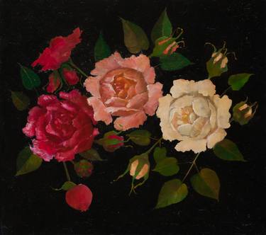 Original Realism Floral Paintings by Kristine Jansone
