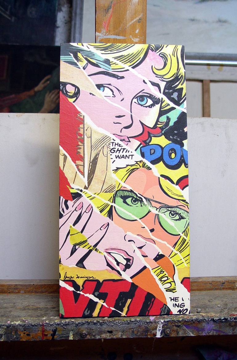 Original Pop Art Comics Painting by Trafic D'Art