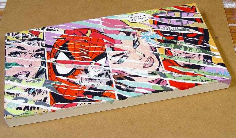 Original Pop Art Comics Painting by Trafic D'Art