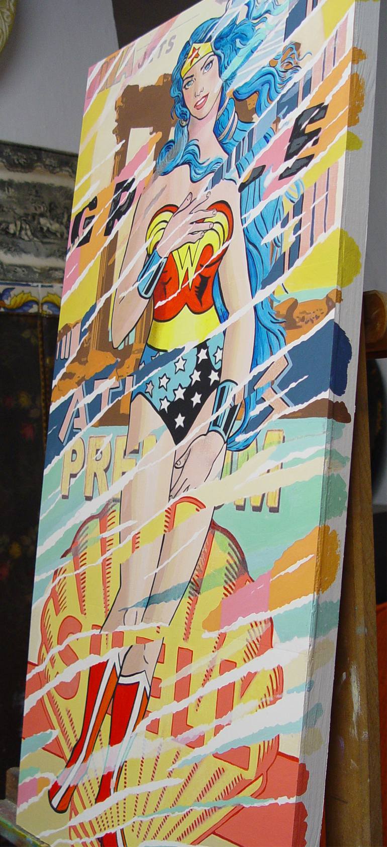 Original Pop Art Pop Culture/Celebrity Painting by Trafic D'Art