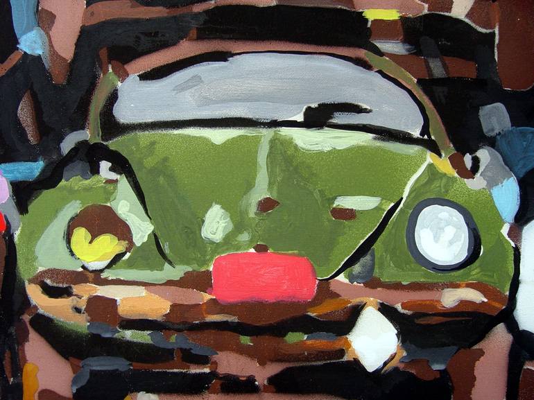 Original Pop Art Car Painting by TRAFIC D'ART