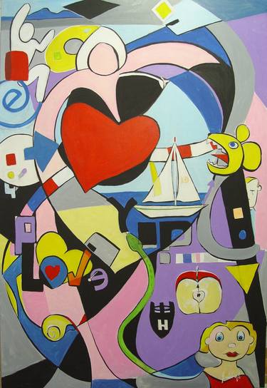 Original Pop Art Cartoon Paintings by TRAFIC D'ART