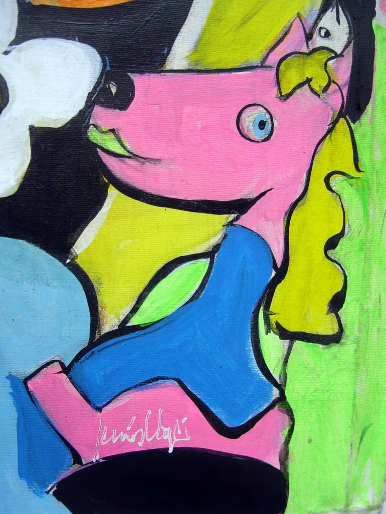 Original Illustration Cartoon Painting by TRAFIC D'ART