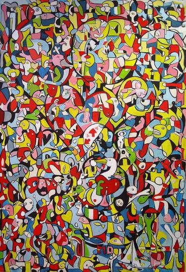 Original Pop Art Cartoon Paintings by TRAFIC D'ART