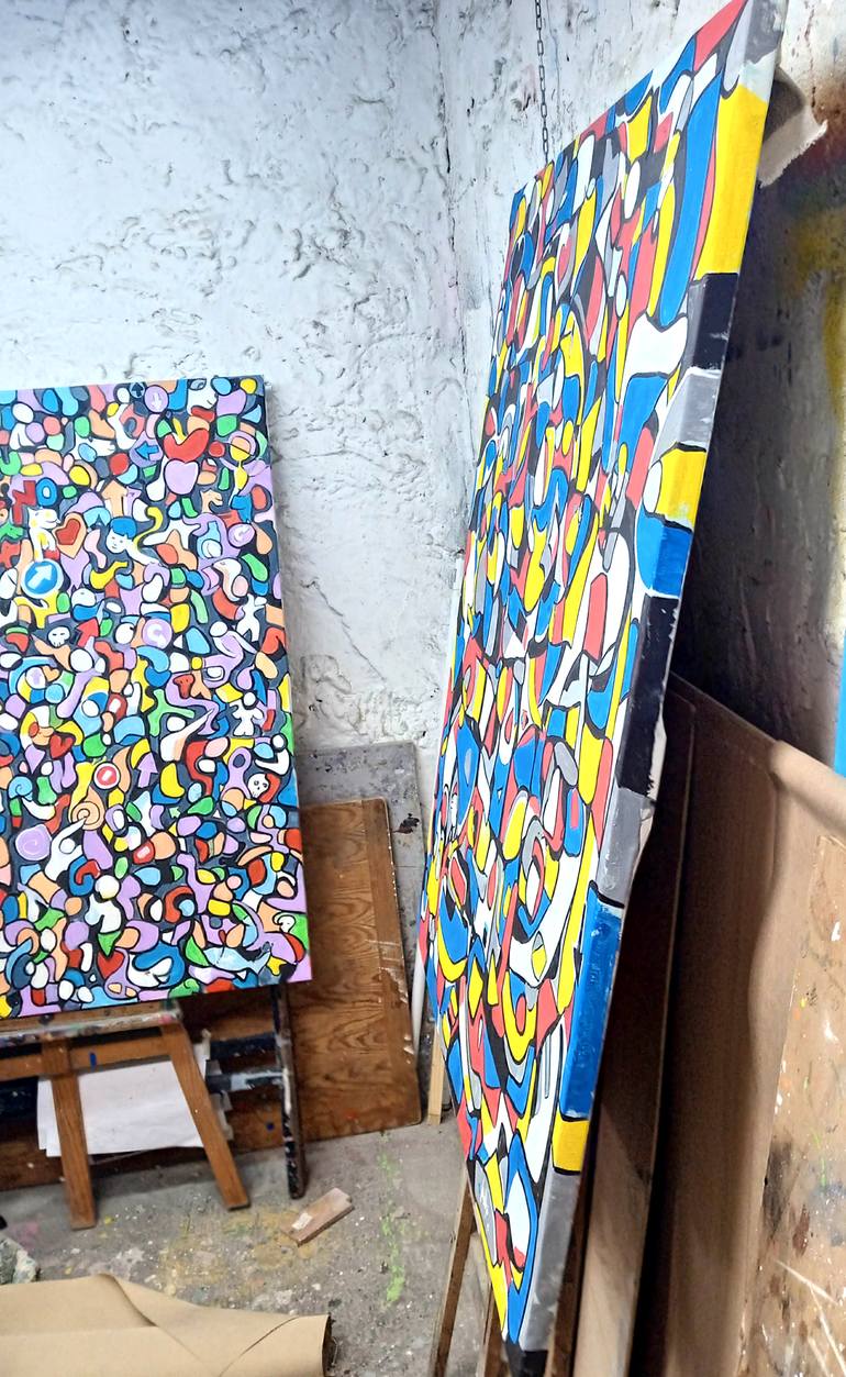 Original Abstract Painting by Trafic D'Art