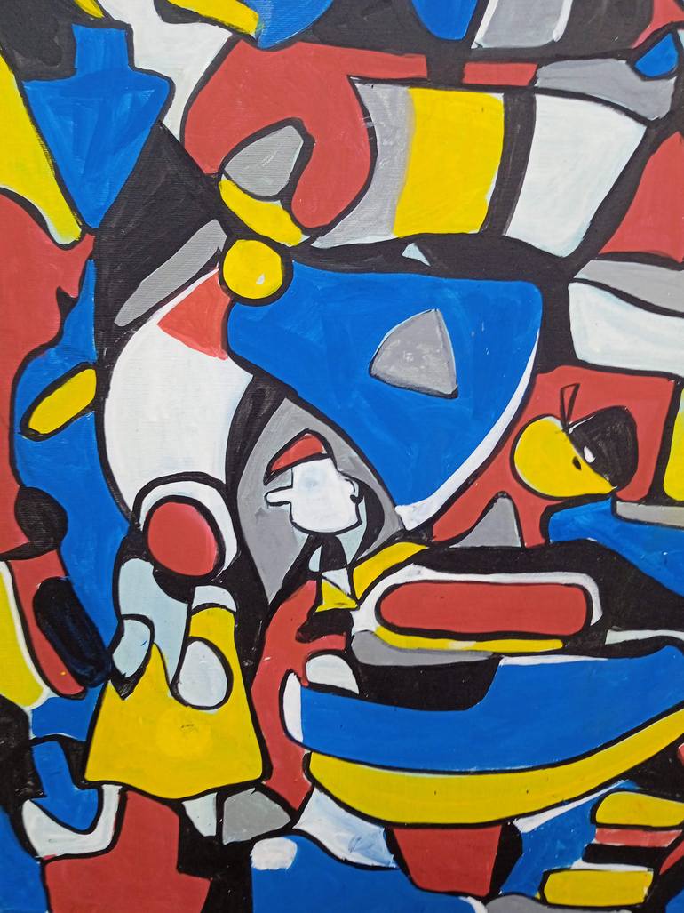 Original Abstract Painting by Trafic D'Art
