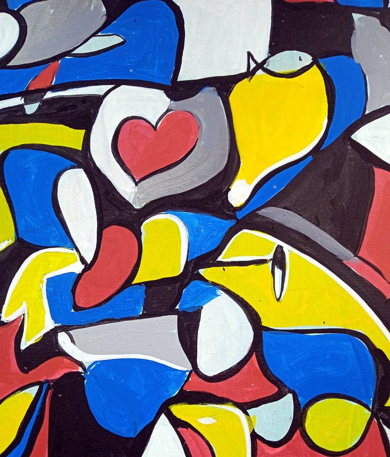 Original Abstract Painting by Trafic D'Art