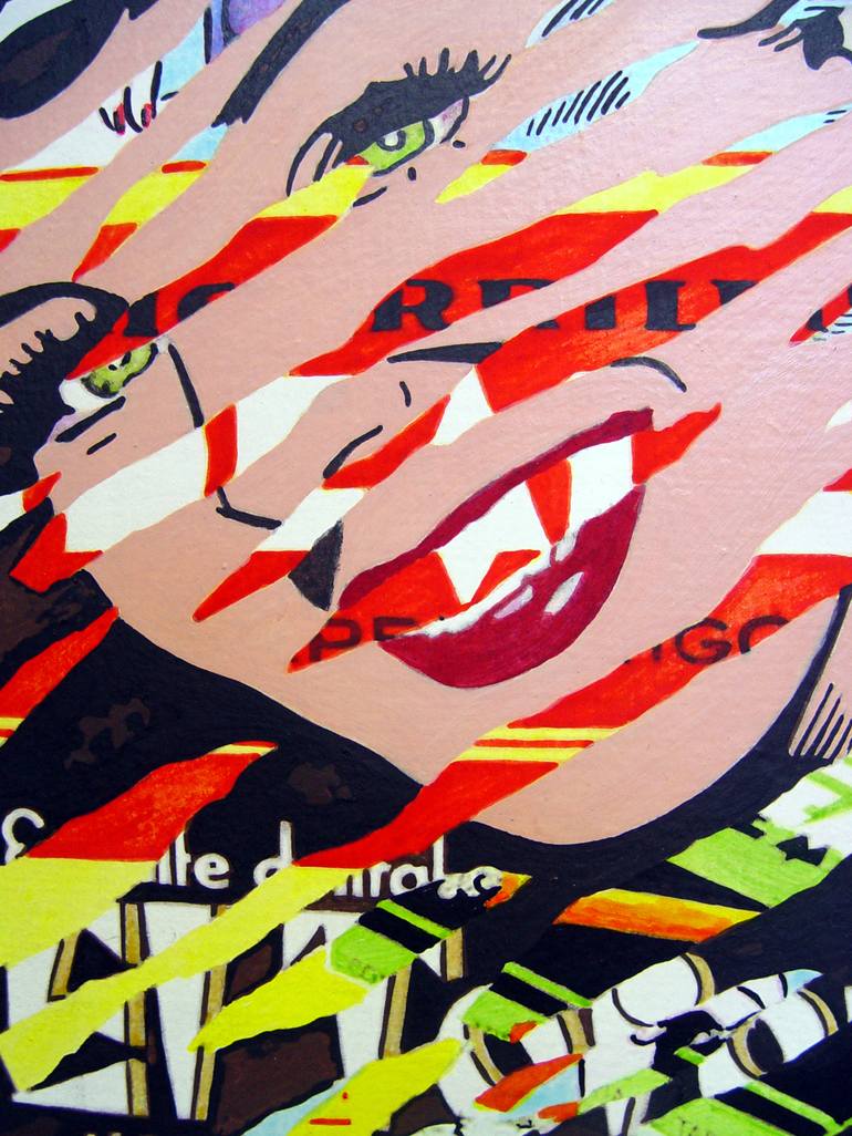 Original Cubism Pop Culture/Celebrity Painting by Trafic D'Art