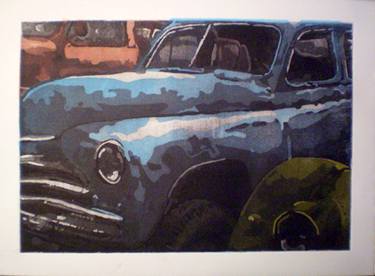 Original Car Printmaking by TRAFIC D'ART