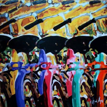 Print of Portraiture Bicycle Paintings by TRAFIC D'ART